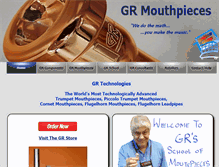Tablet Screenshot of grmouthpieces.com